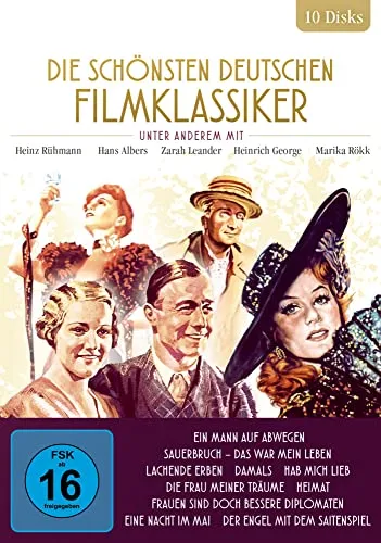 Die schönsten deutschen Filmklassiker [10 DVDs] - Filme - Eine Sammlung zeitloser Meisterwerke, ideal für Filmfans und Liebhaber deutscher Kino-Kultur.