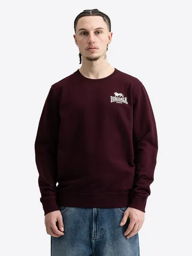 Lonsdale Rundhalspullover LONGRIDGE grün L - Klassischer Rundhalspullover aus hochwertigem Materialmix, ideal für den Alltag. Der bequeme French Terry sorgt für angenehmen Tragekomfort und ist pflegeleicht.