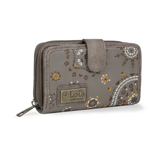 Lois - Geldbörse Damen Groß - Strapazierfähiges Portemonnaie mit RFID-Schutz - Zubehör: Damen Geldbörse Groß mit RFID-Beschichtung zum Schutz von Geld und Karten, ideal für den täglichen Gebrauch und langlebig durch hochwertige Materialien.