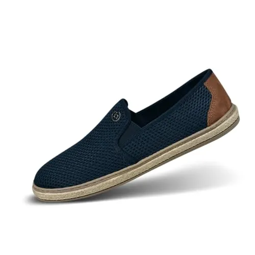 bugatti Bequeme Schnürschuh mit Memory Foam - Elegante Casual Easy Fit Sneaker - Slipper & Mokassins für Herren mit herausnehmbaren Einlegesohlen für optimalen Komfort und strapazierfähiger Gummisohle für beste Bodenhaftung.