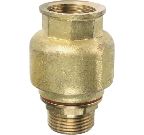 CORNAT Rückschlagventil Durchgang 1 für Teichpumpen - Teichpumpen Rückschlagventil aus Messing mit Gummiformdichtung, verhindert Rückfluss und sorgt für optimalen Pumpenbetrieb.