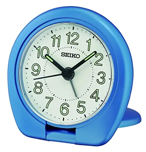 Seiko Reisewecker Quarzwecker - Reisewecker mit Quarz-Antrieb und Snooze-Funktion, ideal für das Schlafzimmer. Leuchtzeiger und -ziffern sorgen für gute Lesbarkeit auch im Dunkeln.