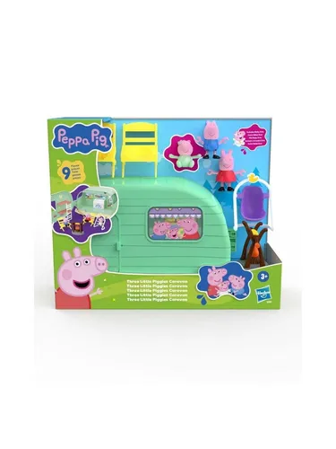 Peppa Pig Wohnwagen der Wutz-Geschwister mit 3 Figuren