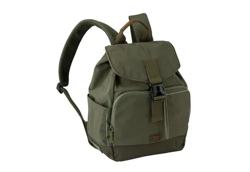 camel active Rucksack City BB, Khaki - Rucksacktaschen mit gepolstertem Laptopfach für 15 Zoll Geräte, ideal für den urbanen Alltag, atmungsaktive und stufenlos verstellbare Schultertragegurte für maximalen Tragekomfort.