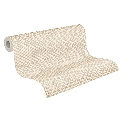 Produktbild A.S. Création Art Deco Tapete Trendwall 2 Vliestapete beige gold matt glänzend glatt 379582 37958-2