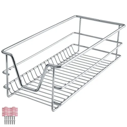 tectake® Teleskopschublade – Ausziehbare Schublade für mehr Ordnung - Organizer für Zuhause, ideal für Küchen und Bäder, mit flexiblen Vollauszugsschienen für maximale Zugänglichkeit und Übersichtlichkeit.