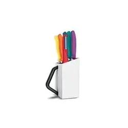 Victorinox Messerblock 7-teilig | Edelstahlmesser & Sparschäler für Ihre Küche