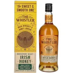 The Whistler IRISH HONEY Irish Whiskey & Honey Liqueur 33% Vol. 0,7l - Whisky mit hochwertigem Honig aus der Boann Distillery, verfeinert in Ex-Bourbon- und Sherryfässern für ein unvergleichliches Geschmackserlebnis.