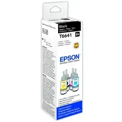 Original Epson C13T66414A / T6641 Tintenflasche schwarz in schwarz von Epson