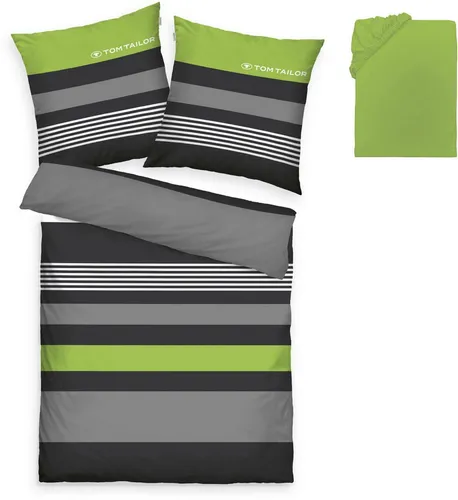 TOM TAILOR HOME Bettwäsche Carl in grün von TOM TAILOR HOME