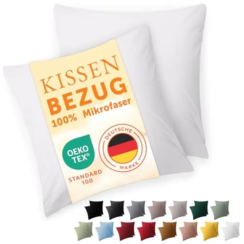 Blumtal Kissenbezug 65 x 65, 2 Stück in weiß von Blumtal