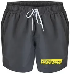 deinshirt Badehose Herren Freiwillige Feuerwehr Badeshorts Bedruckt