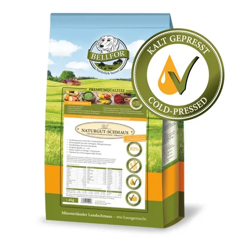 Bellfor Purinarm Set für Hunde - Naturgut-Schmaus, Immun Pulver & Landgut-Happen - Optimales Set für purinarme Ernährung Ihres Hundes. Enthält kaltgepresstes Futter, natürliche Unterstützung für das Immunsystem und leckere Snacks mit hochwertigem Insektenprotein.