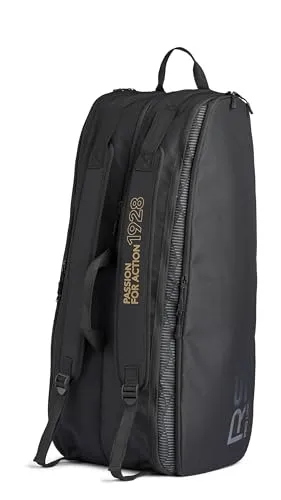 RSL Schlägertasche für 6 Schläger Racket Bag | Pro Line | für Badminton, Federball, Tennis, Squash | Schwarz
