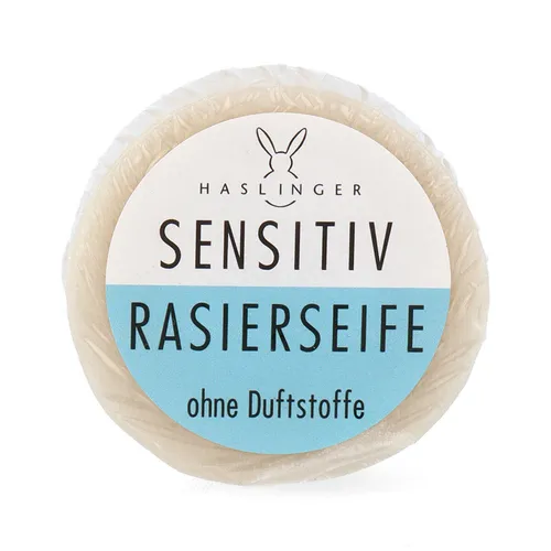 Haslinger Rasierseife Sensitive ohne Duftstoffe 60g