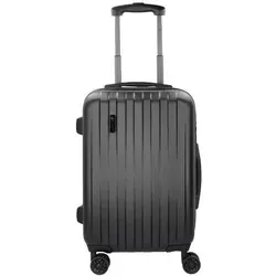 bugatti Lima 2.0 Kabinentrolley 55 cm - Schwarz - Trolley mit 4 Doppelrollen für müheloses Manövrieren, ideal für Geschäftsreisen und Kurztrips.