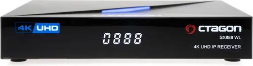 Octagon SX888 V2 WL 4K UHD IP-Mediaplayer - IP-Receiver mit 4K Ultra HD Auflösung, Dual OS (Linux E2 & Define OS) und integriertem WLAN für grenzenlosen Streaming-Spaß.