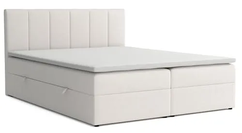 VENASI MÖBEL Lisa Boxspringbett 140 x 200 cm mit Bettkästen in beige von VENASI MÖBEL