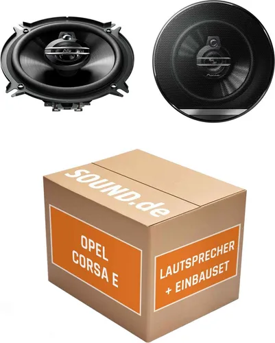 JUST SOUND Einbauset für Pioneer TS-G1330F Lautsprecher im Opel Corsa E