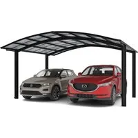 Ximax Alu Doppelcarport Portoforte Typ 80 Schwarz 542 x 495 cm Sonderfertigung