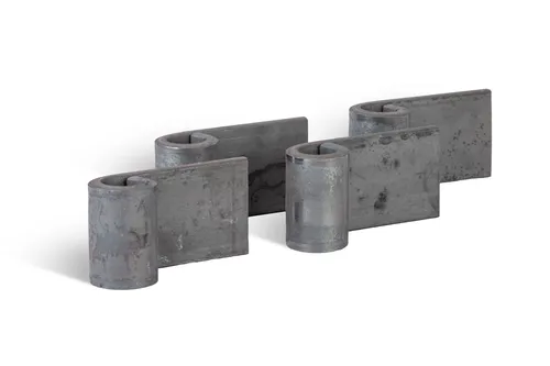 Alberts 4x Anschweißband Stahl - Robuste Anschweißscharnier-Lösung - Scharniere: 4 x GAH Anschweißband aus hochwertigem Stahl, ideal für langlebige Verbindungen in Bauprojekten.