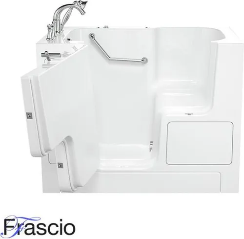 Badewanne mit Tür und Sitz Modell 3052 – 135x75 cm, links