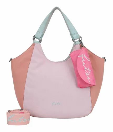 Fritzi aus Preussen Damen Maxi Happy Summer Shopper - Damen-Henkeltaschen in limitierter Auflage, vegan und stilvoll mit abnehmbarem Sonnenbrillenetui und praktischem Schultergurt für maximalen Komfort.