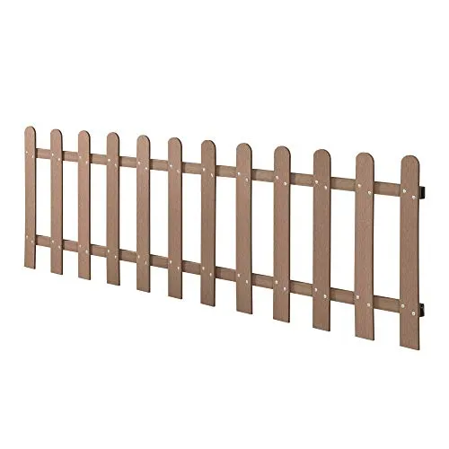 NEU.HOLZ WPC Beeteinfassung 200 x 60 cm – Wetterfester Gartenzaun - Dekorative Zäune aus langlebigem WPC in Holzoptik, ideal als Beetumrandung oder Grundstücksbegrenzung. Pflegeleicht und flexibel einsetzbar, bringt Stil in jeden Garten.