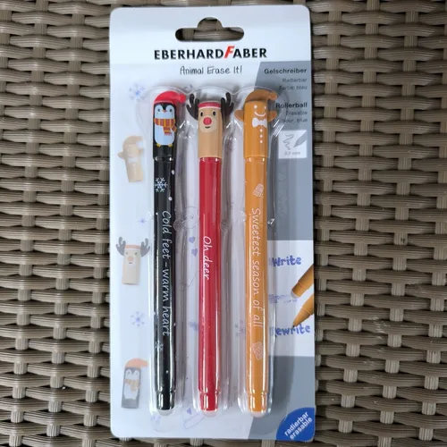 3er Animal Erase it! Weihnachten 2025 radierbare Stifte Sonderedition