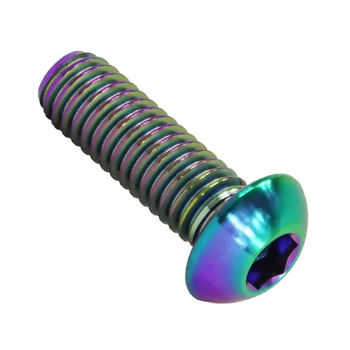 Titan M6x18 Innensechskant Linsenkopf Schraube iso7380 Fahrrad rainbow Neochrome