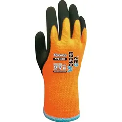 Wonder Grip WG-380 Arbeitshandschuhe Thermo orange M/8 (2er Blister)