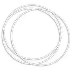 Stabile Drahtringe, weiß, in verschiedenen Größen