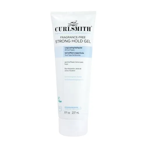 Curlsmith Fragrance-Free Strong Hold Gel - Haarstyling-Produkt für starken Halt und Frizz-Kontrolle, dermatologisch getestet und ideal für alle Lockentypen.