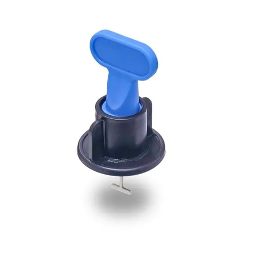 Karl Dahm® Fliesen Nivellier-Kit mit 50xSchrauben, 50xAbstandshalter, 1xSchülssel I Die Nivellier-Hilfe für jede Fliese geeignet I Fliese erneut Nivellieren ohne Fliese herauszuheben