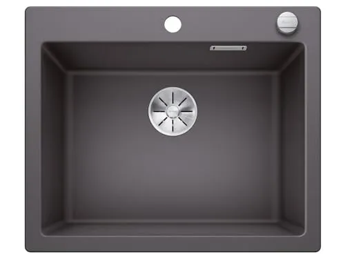 BLANCO PLEON 6 | SILGRANIT Granitspüle felsgrau - Sanitäranlagen & Zubehör, besonders tiefes Becken für maximales Volumen und kratzfeste Oberfläche.
