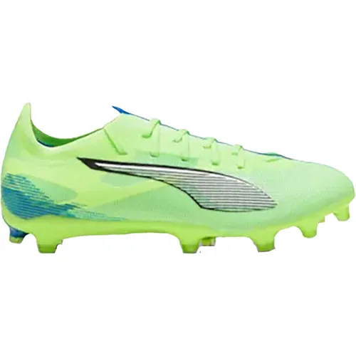 Puma ULTRA 5 MATCH FG/AG - grün - Fußballschuhe für Geschwindigkeit und Komfort, ideal für feste Natur- und Kunstrasenplätze. Leichtes Obermaterial sorgt für optimale Passform und Atmungsaktivität.
