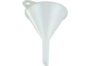 Universaltrichter, Ø 80 mm, Polyethylen (HDPE), lebensmittelecht, mit Öse und Entlüftungsrippen