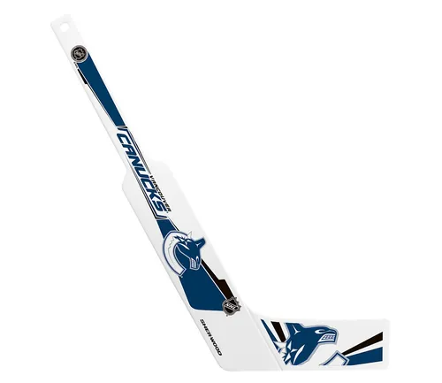 Mini Torwart-Schläger Plastik NHL - Vancouver Canucks - Kompakter Mini-Schläger für Eishockey und Kniehockey, ideal als Souvenir oder für den Spielspaß. Perfekt für Fans der Vancouver Canucks!