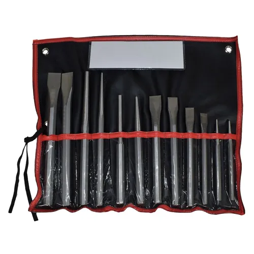 Schwerlast Industrie Stahl Kaltmeißel Splinttreiber Zentriert Locher Set 12 S...