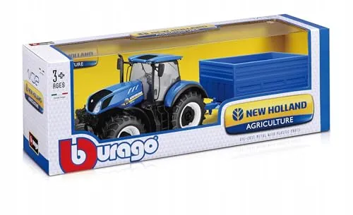 Traktor NEW HOLLAND T7.315 Anhänger 1:32 Bburago
