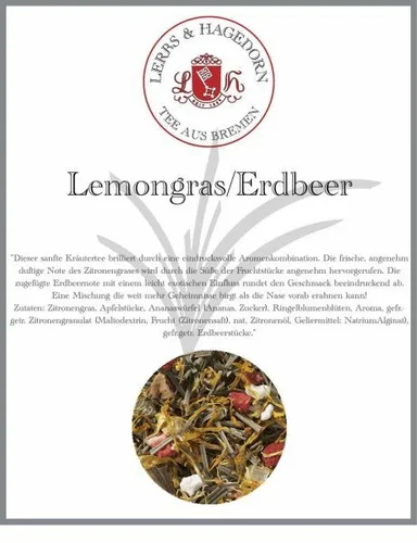 Kräutertee Lemongras/Erdbeer 1 kg