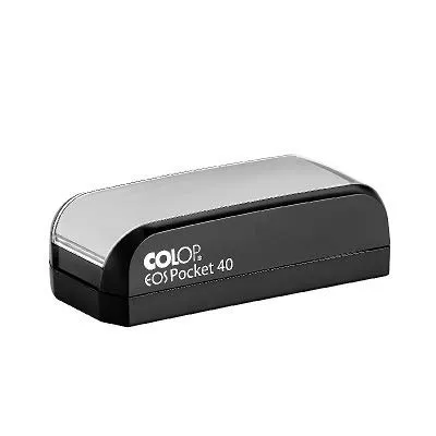 COLOP Tragbare Stempel EOS Pocket Stamp 40 - Stempel für individuelle Anpassungen, Abdruckgröße 23 x 59 mm, ideal für Firmenstempel oder persönliche Nutzung.