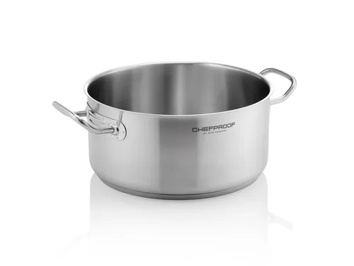 Bratentopf CHEFPROOF, Ø 36 cm, 14 ltr. aus hochwertigem Chromnickelstahl