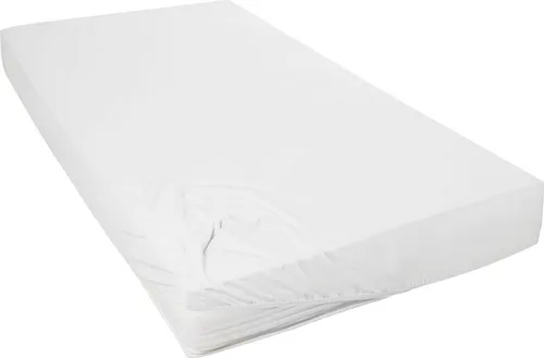 Primera Spannbettlaken Mako-Feinjersey Spannbetttuch, Mako-Jersey, Gummizug: rundum, (1 Stück), Geeignet für Standardmatratzen bis 22 cm, 100% Baumwolle