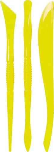 KNORR prandell Modellierstäbchen-Set Kneten & Radieren | gelb