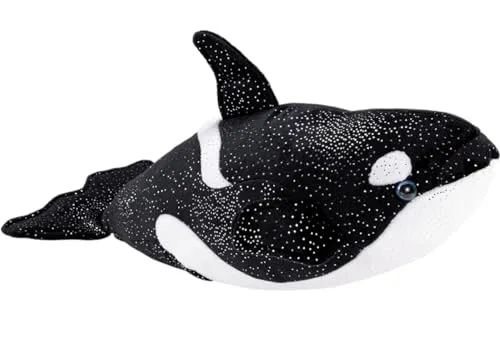 Carl Dick Wal Orca Plüschtier 42cm - Hochwertiges Stofftier in Form eines Killerwals, ca. 42cm lang, mit naturgetreuer Optik und antiallergischem Material. Perfekt als Geschenk oder Dekoration für Meeresliebhaber.