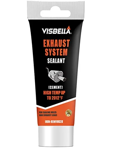 Visbella 75g Auspuffreparaturpaste Auspuff Dichtmasse Hitzebeständig Auspuff Paste Hohe Gasdichtigkeit Auspuff Montagepaste Abgasanlage Reparaturset für Autoschalldämpfer, Endrohre, Katalysatoren