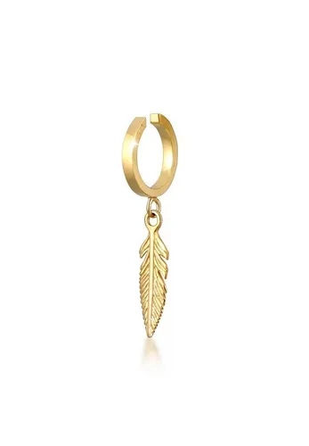 Elli Ohrklemme Earcuff aus 925 Silber, Boho goldfarben von Elli