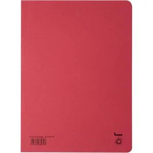 bene Aktendeckel 81900RT, A4, rot, 250 g/m² Recycling-Karton, für 250 Blatt, 25 Stück