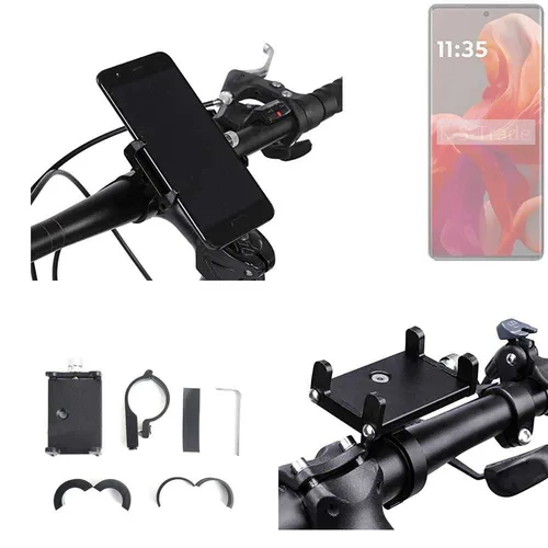 Fahrradhalterung für Motorola Moto S50 Neo – Universelle Lenkstangenhalterung - Praktische Halterung für den Lenker, aus robustem Aluminium. Ideal für verschiedene Fahrradtypen wie E-Bikes oder Mountainbikes. Einfache Montage und stabiler Halt für Ihr Smartphone beim Fahren.